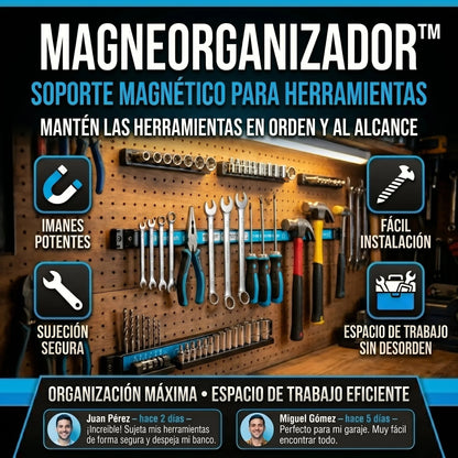 Soporte Magnético para Herramientas para Mantener tu Taller Ordenado y Todo al Alcance