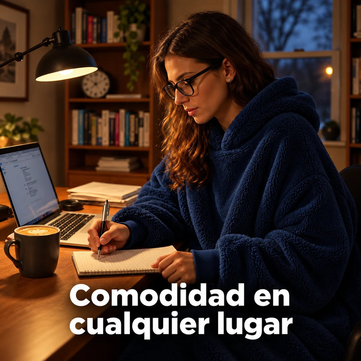 Buzo Pijama Oversize en Felpa Suave con Capota y Bolsillo Canguro para Noches Frías