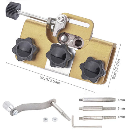 Afilador Manual de Cadena para Motosierra con Manivela y 3 Limas de 4, 5 y 6 mm para Cortes como Nuevos