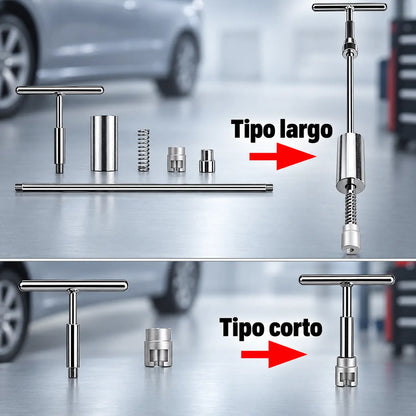 Extractor de Abolladuras con Barra T y Ventosas para Reparar Golpes de Carro sin Dañar la Pintura