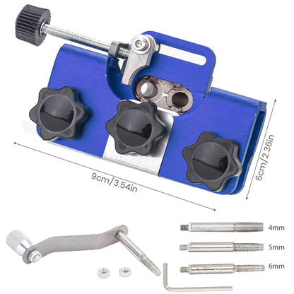 Afilador Manual de Cadena para Motosierra con Manivela y 3 Limas de 4, 5 y 6 mm para Cortes como Nuevos