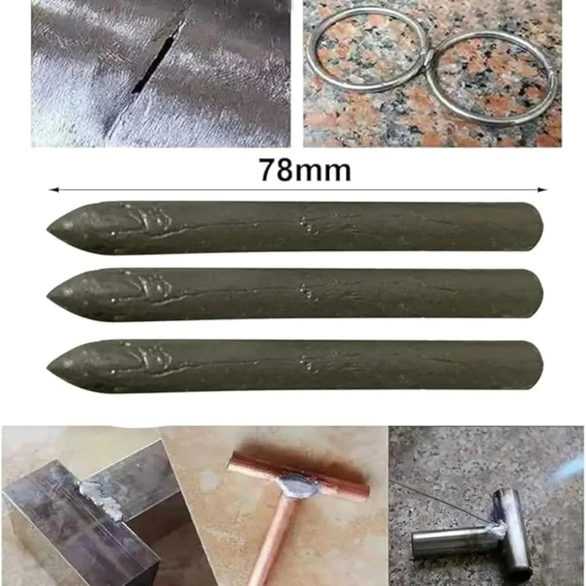 Varillas de Soldadura Universal de Baja Temperatura para Reparar Metales sin Soldador