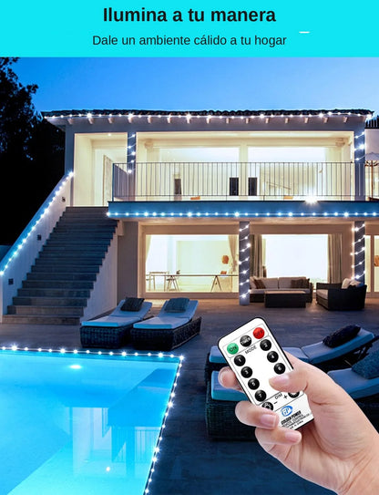 Luz de Hada Navideña de 20 Metros con 600 Luces LED para Decorar tu Hogar