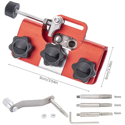 Afilador Manual de Cadena para Motosierra con Manivela y 3 Limas de 4, 5 y 6 mm para Cortes como Nuevos