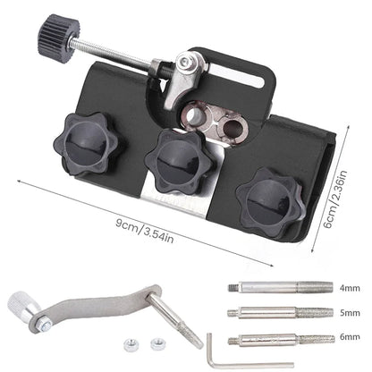 Afilador Manual de Cadena para Motosierra con Manivela y 3 Limas de 4, 5 y 6 mm para Cortes como Nuevos
