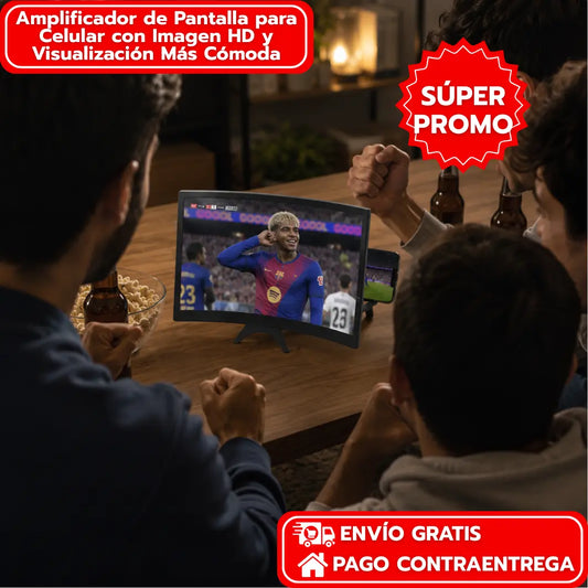 Amplificador de Pantalla Curvo para Celular con Imagen HD y Visualización Más Cómoda