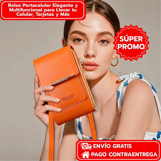 Bolso Portacelular Elegante y Multifuncional para Llevar tu Celular, Tarjetas y Más